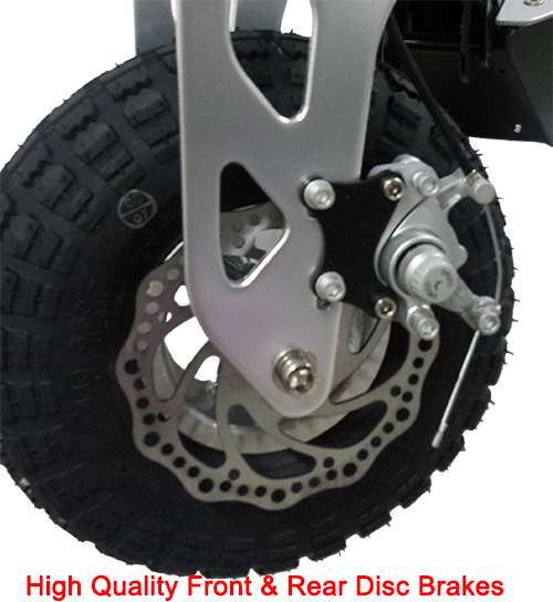 High quality front and rear disc brakes
