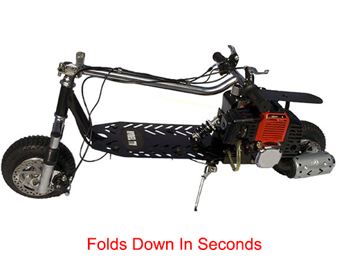 Folds down in seconds