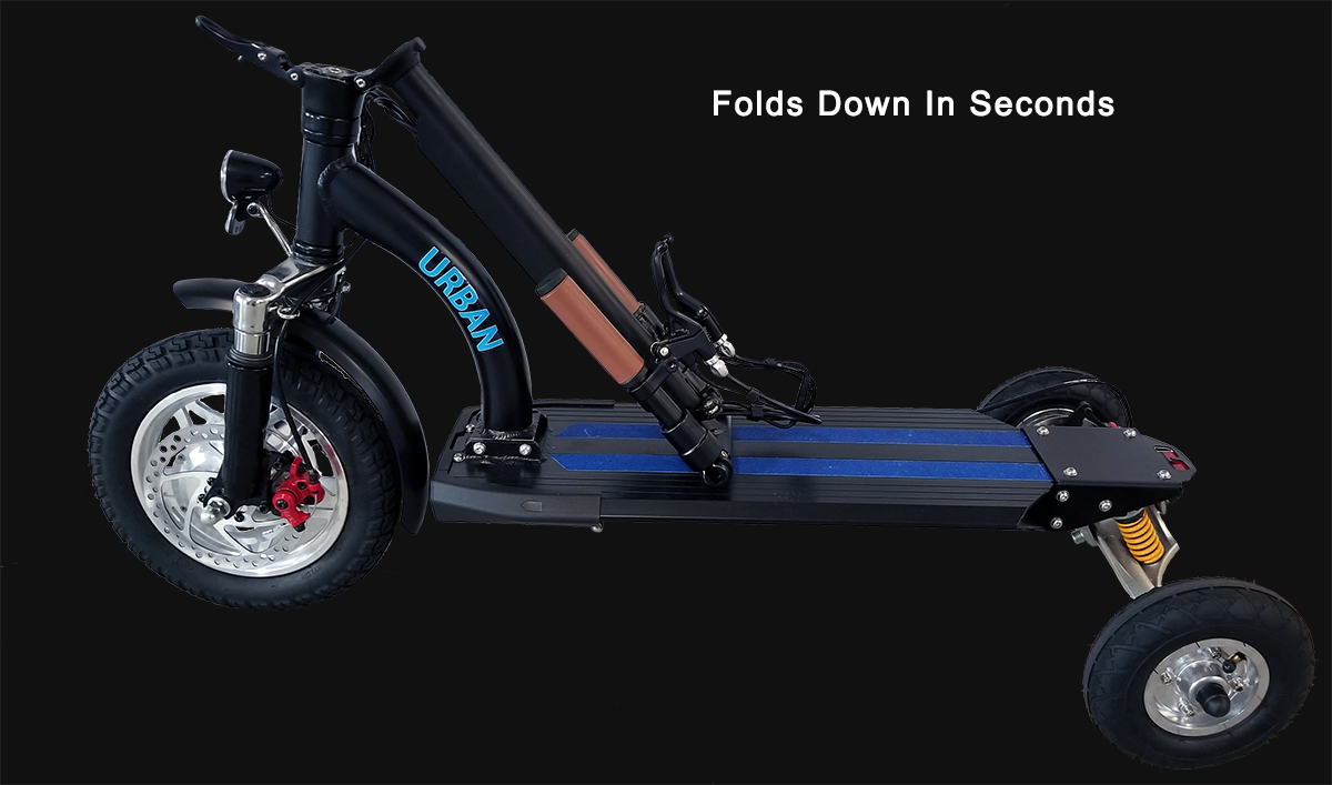 Folds down in seconds
